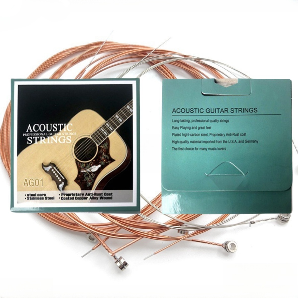 Musical Instrument With Strings - Miwayer 1 Set/6 String AG01 Acoustic