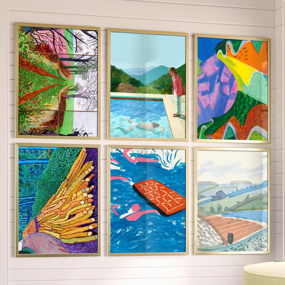 Musical Instrument Painting - Art David Hockney Poster Music Album