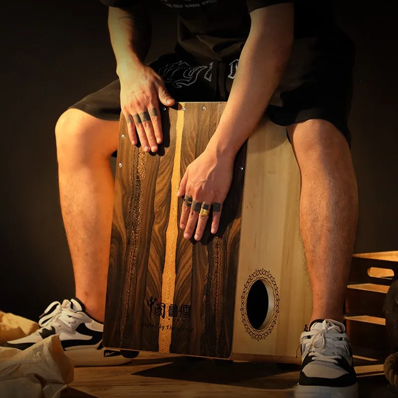 Cajon Box Drum - Solid Wood Cajon Box Drum Professional