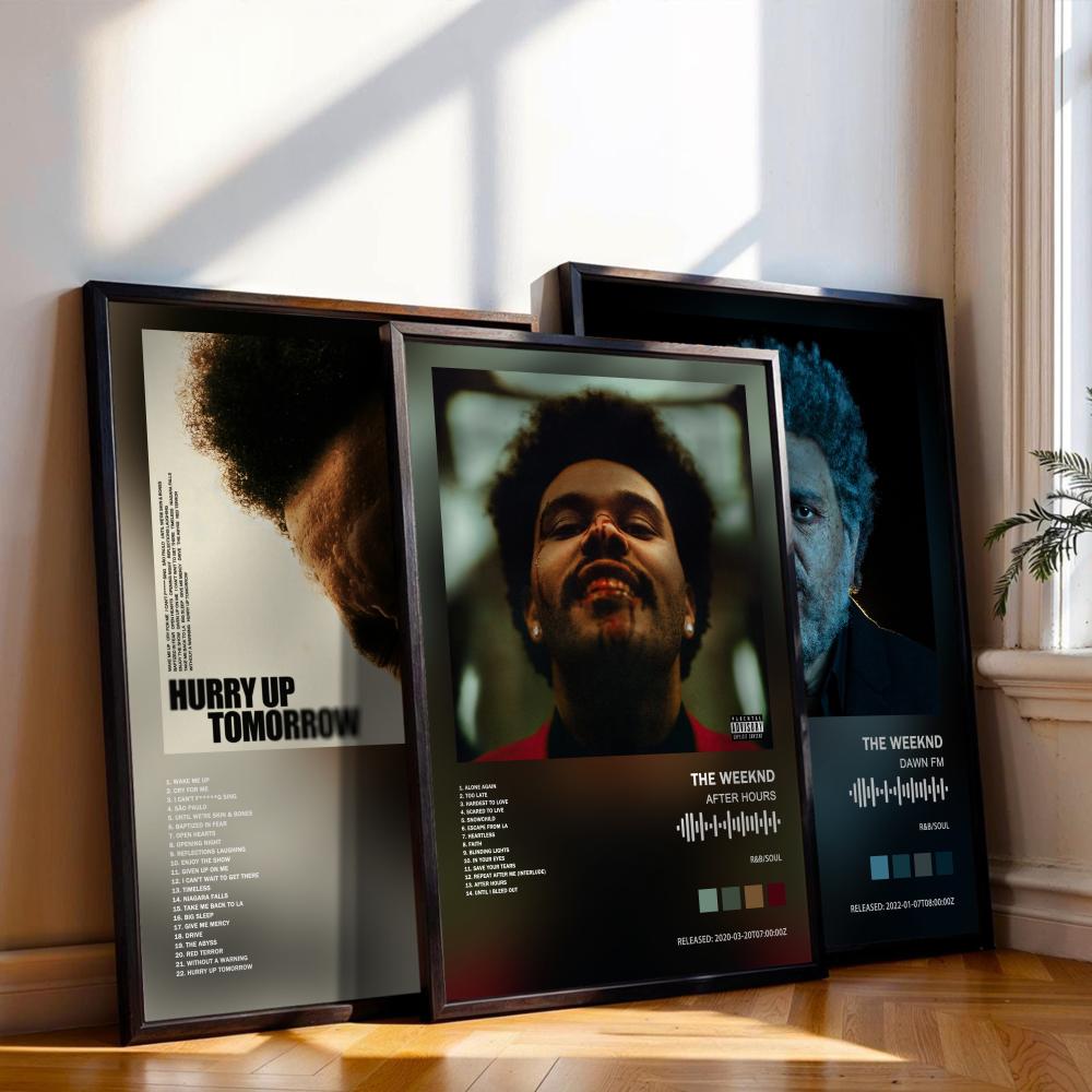 Musical Instrument Painting - The Weeknd Poster Music Album Cover