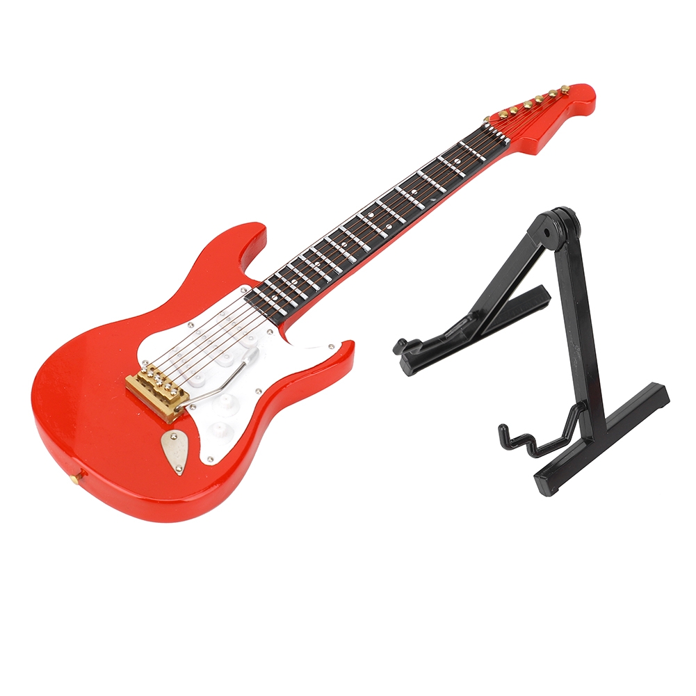 Miniature Red Electric Guitar  - đánh giá và giá Musical Instrument With A