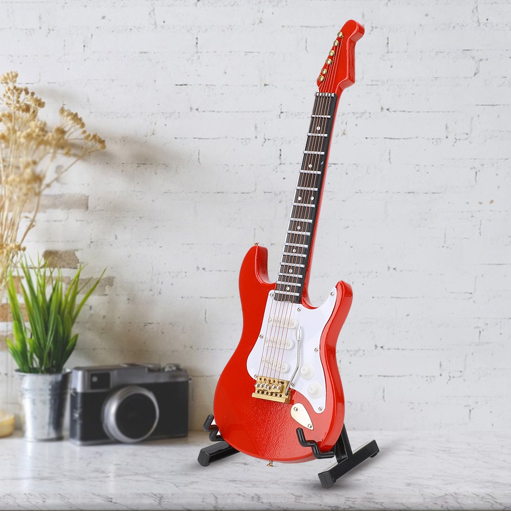 Miniature Red Electric Guitar  - đánh giá và giá Musical Instrument With A