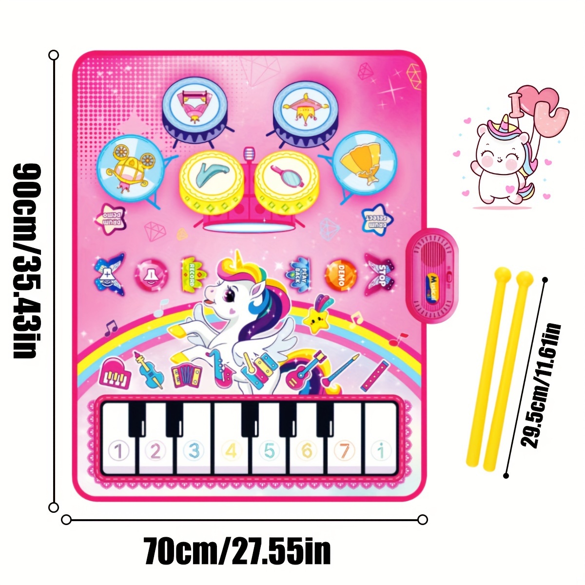 3 In 1 Music Sensory Play Mat  - đánh giá và giá Musical Instrument No Touch