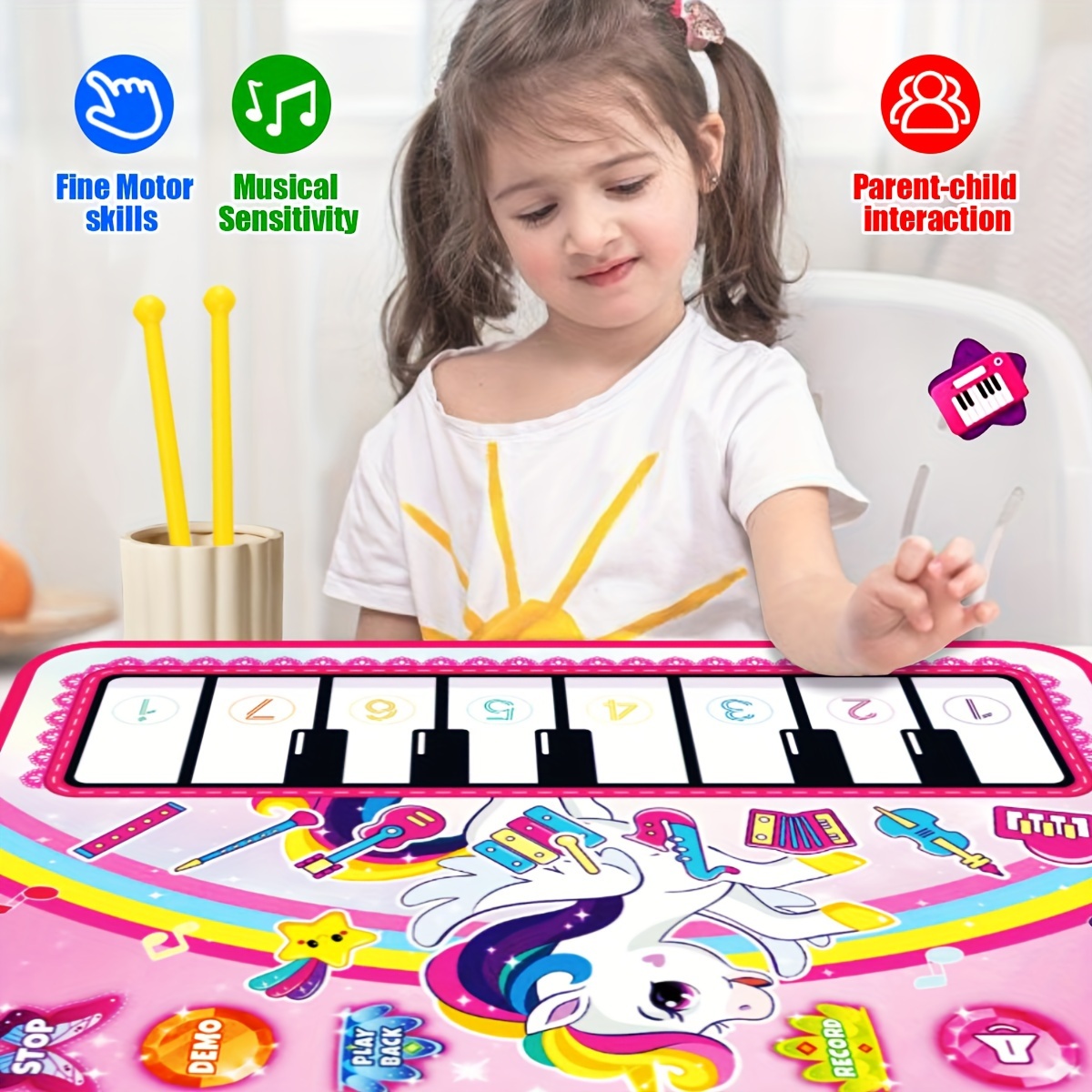 3 In 1 Music Sensory Play Mat  - đánh giá và giá Musical Instrument No Touch