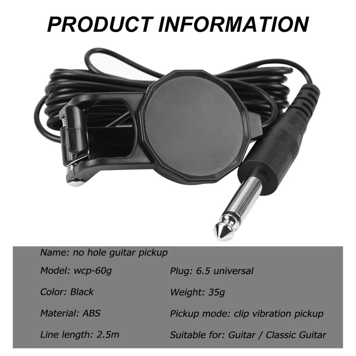 Audio Jack Clip On Pickup/2.5  - đánh giá và giá Musical Instrument Sounds