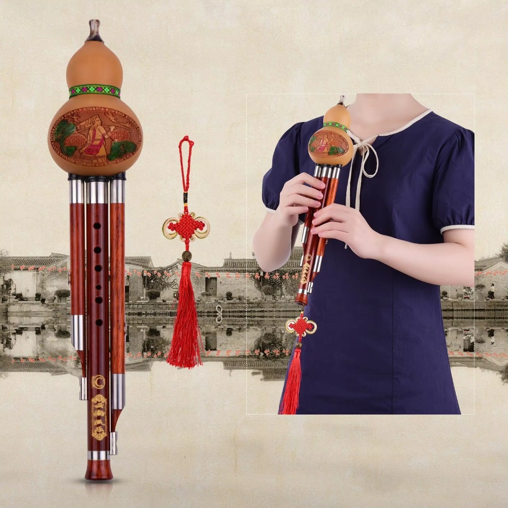 3-Tone C Key Hulusi Gourd Flut - đánh giá và giá Musical Instrument With A