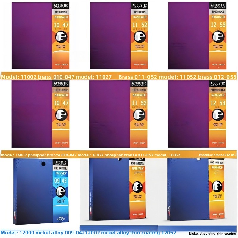 Coated Acoustic Guitar Strings - đánh giá và giá Musical Instrument With Strings
