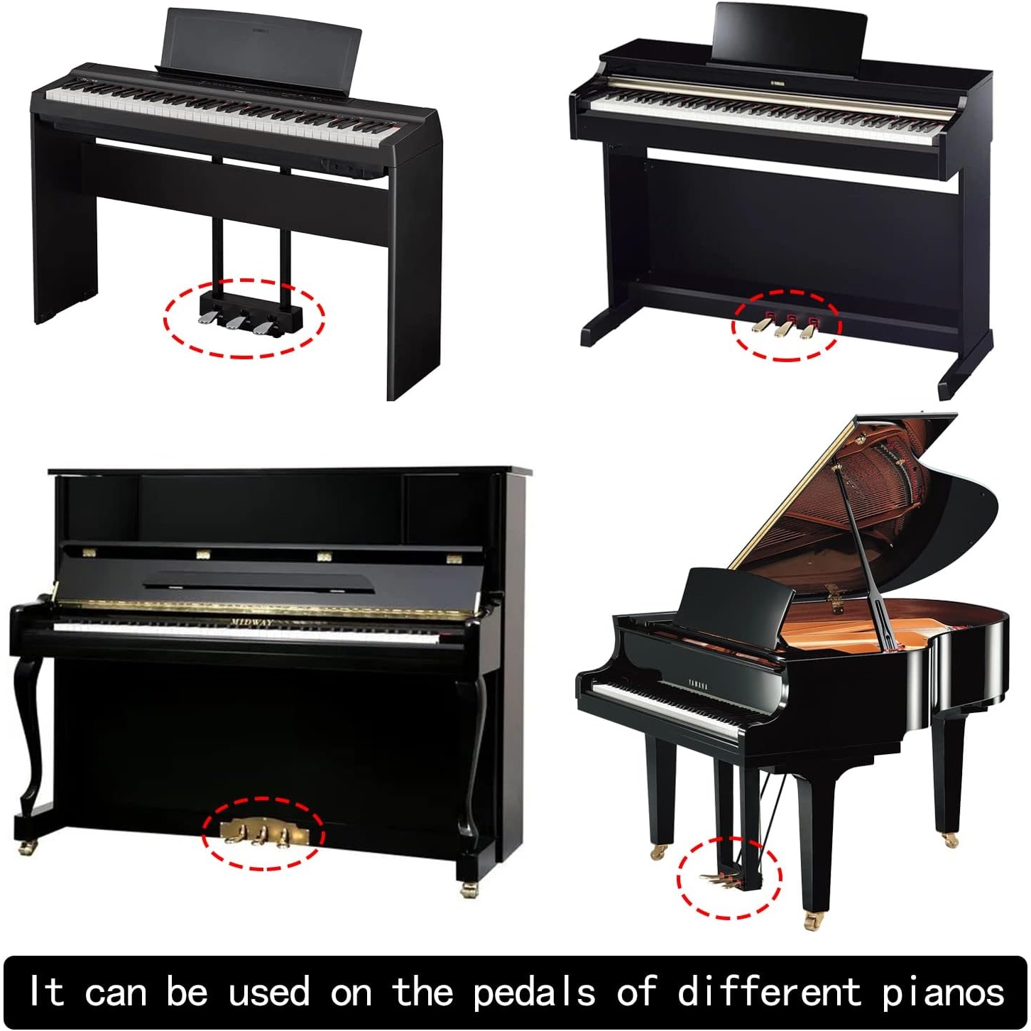 Piano Covers Pedal Sleeves, Pe - đánh giá và giá Musical Instrument Like Piano