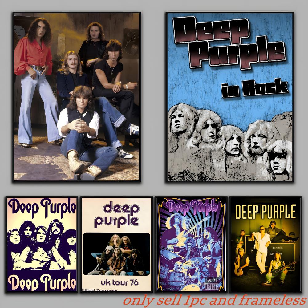 Hard Rock Band Music-Deep Purp - đánh giá và giá Musical Instrument Painting