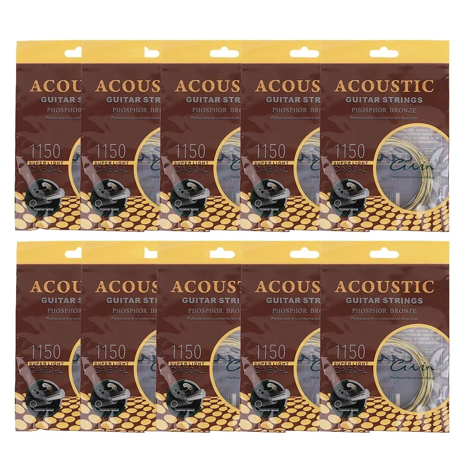 Gearlly 10 Sets Acoustic Guita - đánh giá và giá Musical Instrument With Strings
