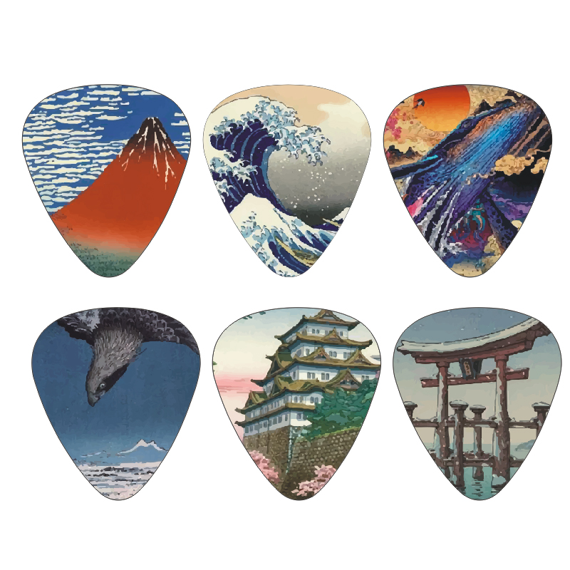 New 12pcs/set  Guitar Picks -  - đánh giá và giá Musical Instrument In Japanese