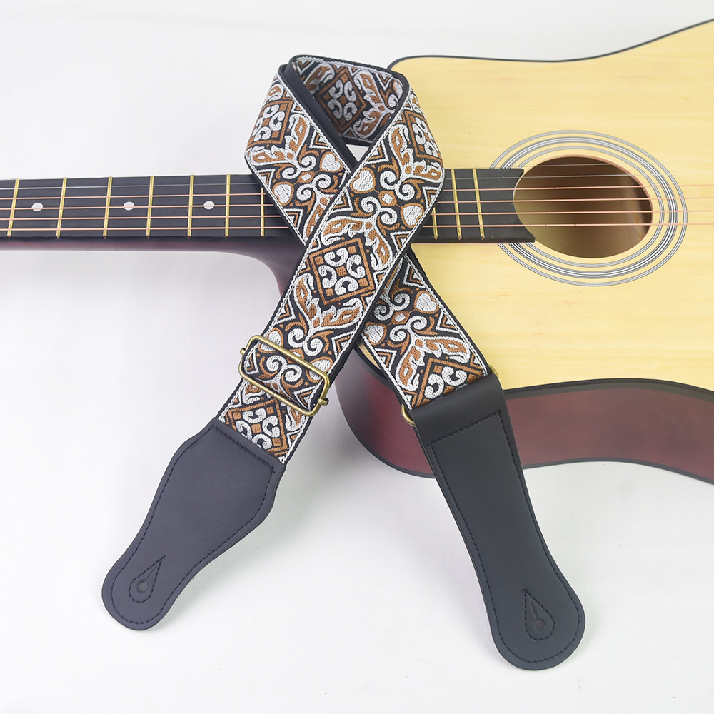 Guitar Strap Embroidered Print - đánh giá và giá Musical Instrument Sounds